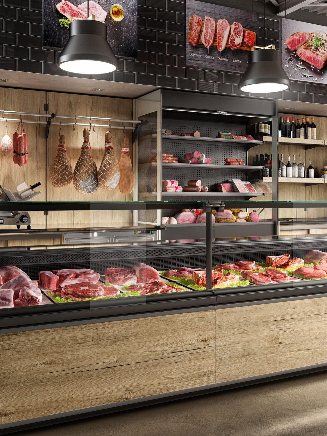 Premium fresh butcher cuts displayed on wooden board